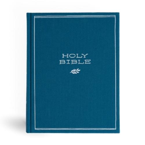 CSB Illustrator's Notetaking Bible, Large Print Edition, Deep Caribbean Blue Cloth Over Board