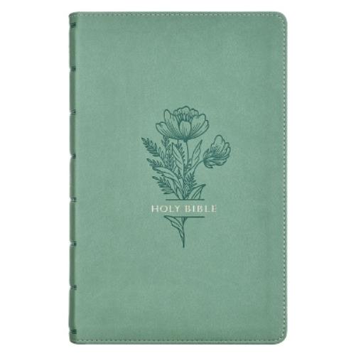 KJV Bible Giant Print Standard-Size (Faux Leather, Teal)