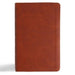 CSB Single-Column Personal Size Reference Bible, Burnt Sienna Leathertouch