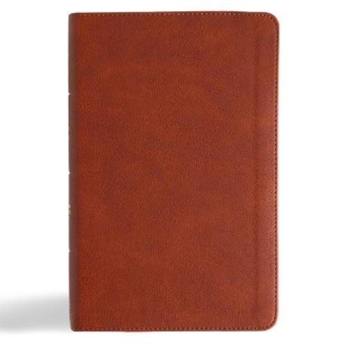 CSB Single-Column Personal Size Reference Bible, Burnt Sienna Leathertouch