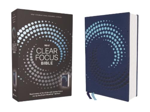 NIrV, Clear Focus Bible, Leathersoft, Navy