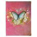 Christian Art Gifts Butterfly Journal W/Scripture Be Still Psalm 46:10 Bible Verse Road/288 Ruled Pages, Large Hardcover Pink Notebook