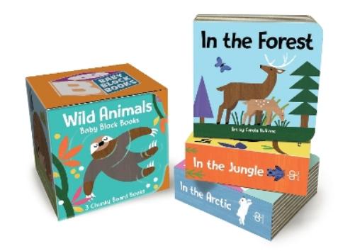 Baby Block Books: Wild Animals: Take Babies on a Playful Animal Adventure with This Three-Book Set (Baby Block Books, 2