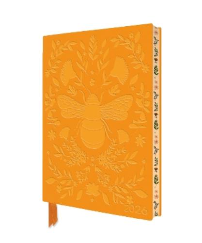 Jade Mosinski: Bee 2026 Artisan Art Vegan Leather Diary Planner - Page to View with Notes