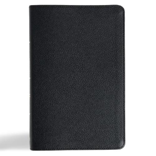 CSB Thinline Bible, Anglicised Edition, Black Genuine Leather