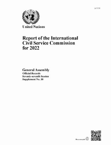 Report of the International Civil Service Commission for 2022