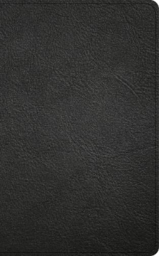 CSB Single-Column Personal Size Reference Bible, Holman Handcrafted Collection, Black Premium Goatskin