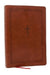 KJV Giant Print End-of-Verse Reference Bible, Brown Leathersoft, Red Letter, Comfort Print