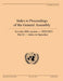 Index to proceedings of the General Assembly