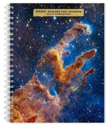 NASA Explore the Universe 2026 6 X 7.75 Inch Spiral-Bound Wire-O Weekly Engagement Planner Calendar New Full-Color Image Every Week