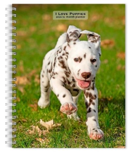 I Love Puppies 2026 6 X 7.75 Inch Spiral-Bound Wire-O Weekly Engagement Planner Calendar New Full-Color Image Every Week