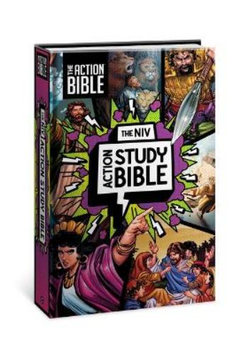 NIV Action Study Bible, Hardcover, Full Color: New International Version; Includes Complete Text with Vivid Illustrations, Maps, Dictionary, ... to Each Book of the Bible (Action Bible
