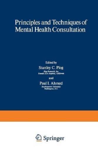 Principles and Techniques of Mental Health Consultation