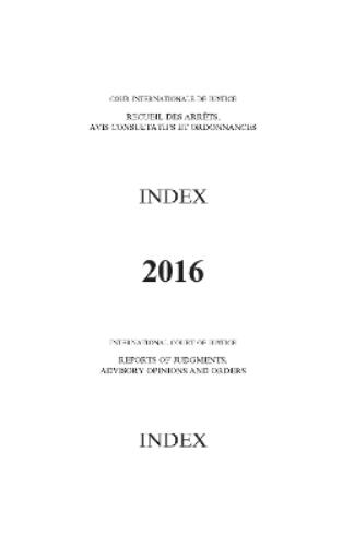 Reports of judgments, advisory opinions and orders