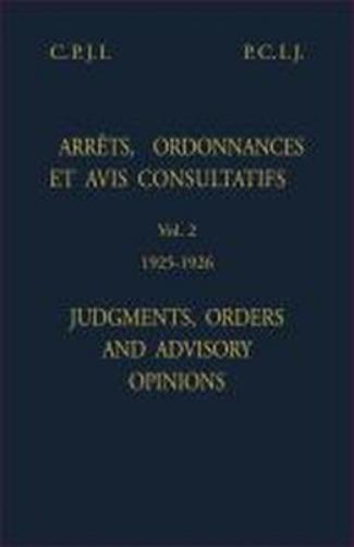 Judgments, orders and advisory opinions