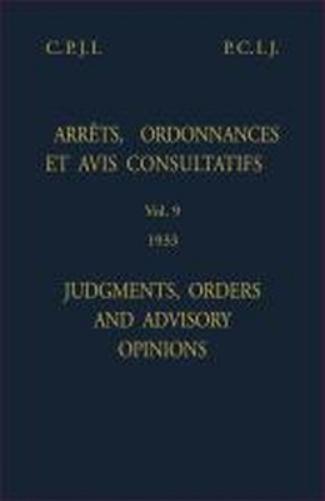 Judgments, orders and advisory opinions