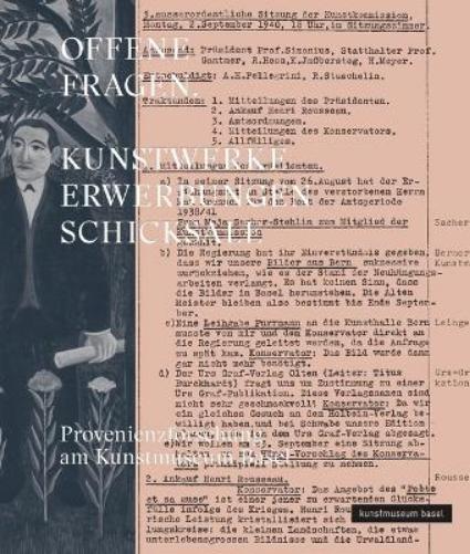 OFFENE FRAGEN. Kunstwerke – Erwerbungen – Schicksale