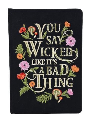 Wicked Embroidered Journal