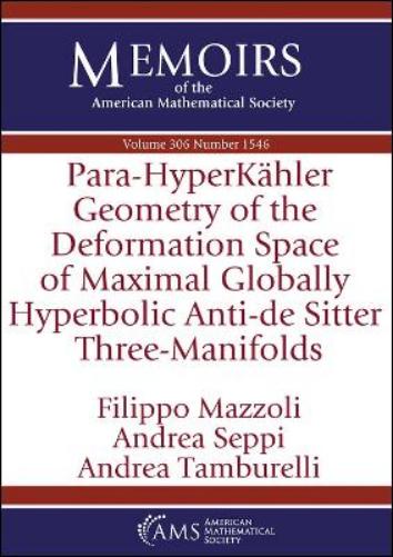 Para-HyperKahler Geometry of the Deformation Space of Maximal Globally Hyperbolic Anti-de Sitter Three-Manifolds