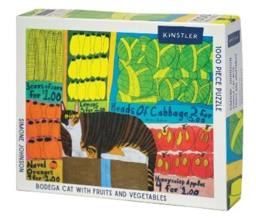 Bodega Cat with Fruits and Vegetables