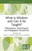 What is Wisdom and Can it be Taught?