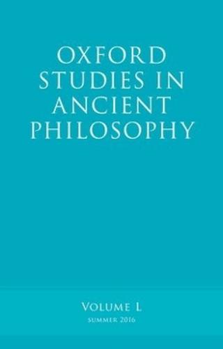 Oxford Studies in Ancient Philosophy, Volume 50