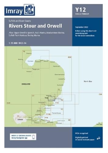 Imray Chart Y12: Rivers Stour and Orwell (Y series