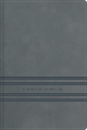 NBLA, Santa Biblia, Edición versificada, Tamaño bolsillo, Leathersoft, Gris, Palabras de Jesús en rojo, Comfort Print