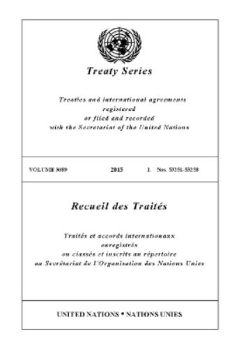 Treaty Series 3089 (English/French Edition)