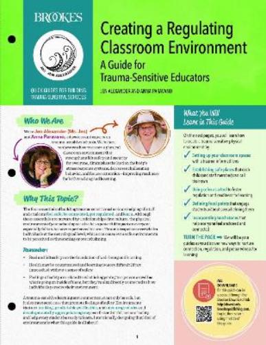 Creating a Regulating Classroom Environment
