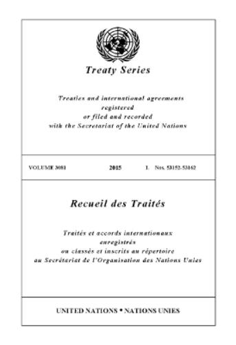Treaty Series 3081 (English/French Edition)