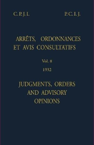 Judgments, orders and advisory opinions