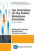 An Overview of the Public Relations Function