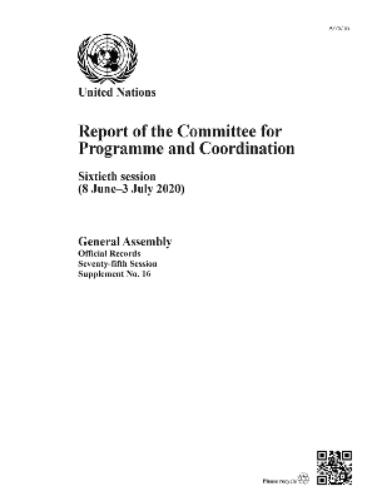 Report of the Committee for Programme and Coordination