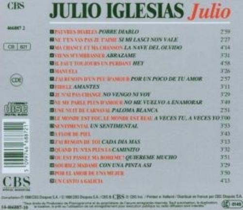 Julio 24 Chansons