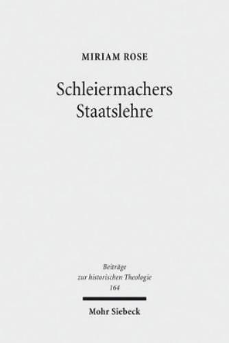 Schleiermachers Staatslehre