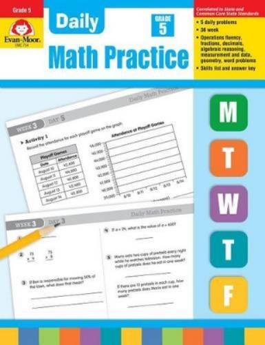 Daily Math Practice, Grade 5 Te