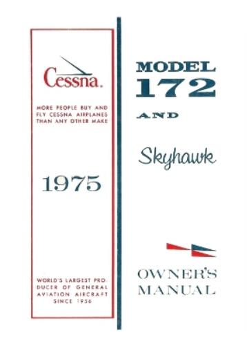Cessna 1975 Model 172 and Skyhawk Owner's Manual