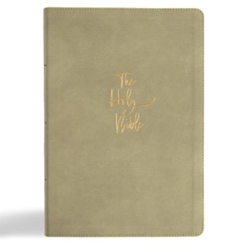 KJV Super Giant Print Reference Bible, Sage Suedesoft Leathertouch, Indexed