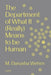 The Department of What It (Really) Means to Be Human