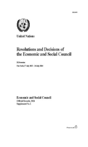 Resolutions and Decisions of the Economic and Social Council: 2024 Session