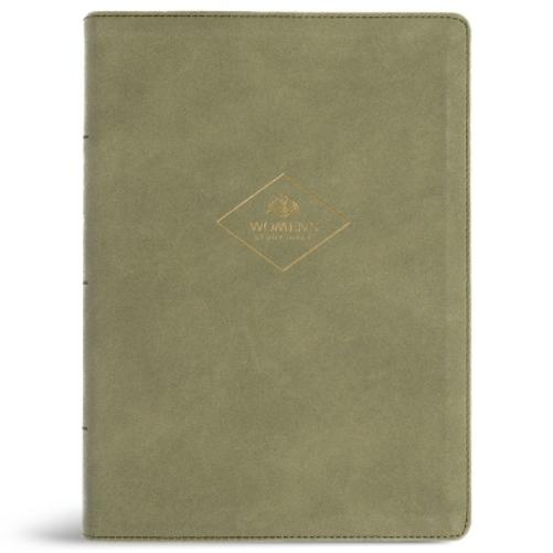 CSB Women's Study Bible, Sage Suedesoft Leathertouch
