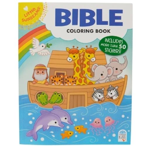 Bible Coloring Book with Stickers (Little Sunbeams