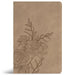 CSB Large Print Thinline Bible, Digital Study Edition, Earth Suedesoft Leathertouch