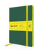 Racing Green & Neon Yellow Artisan Paperback Notebook