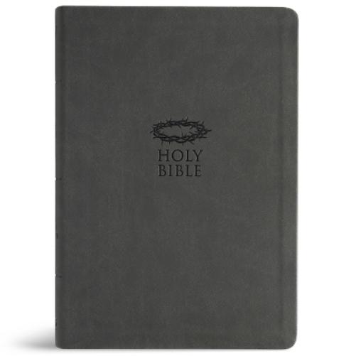 KJV Super Giant Print Reference Bible, Value Edition, Charcoal Leathertouch