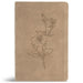 CSB Personal Size Giant Print Bible, Digital Study Edition, Earth Suedesoft Leathertouch, Indexed