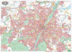 München, Stadtplan 1:22.500, Poster, metallbestäbt: Plano (freytag & berndt Poster + Markiertafeln