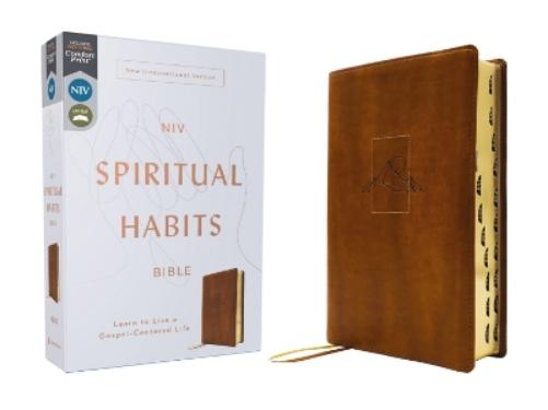 NIV, Spiritual Habits Bible, Leathersoft, Tan, Red Letter, Thumb Indexed, Comfort Print