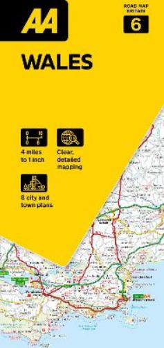AA Road Map Wales